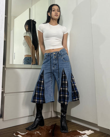 [BIG SIZE] Zipper Jorts 001
