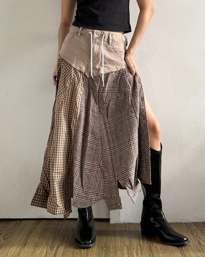 Flannel Maxi Skirt 022