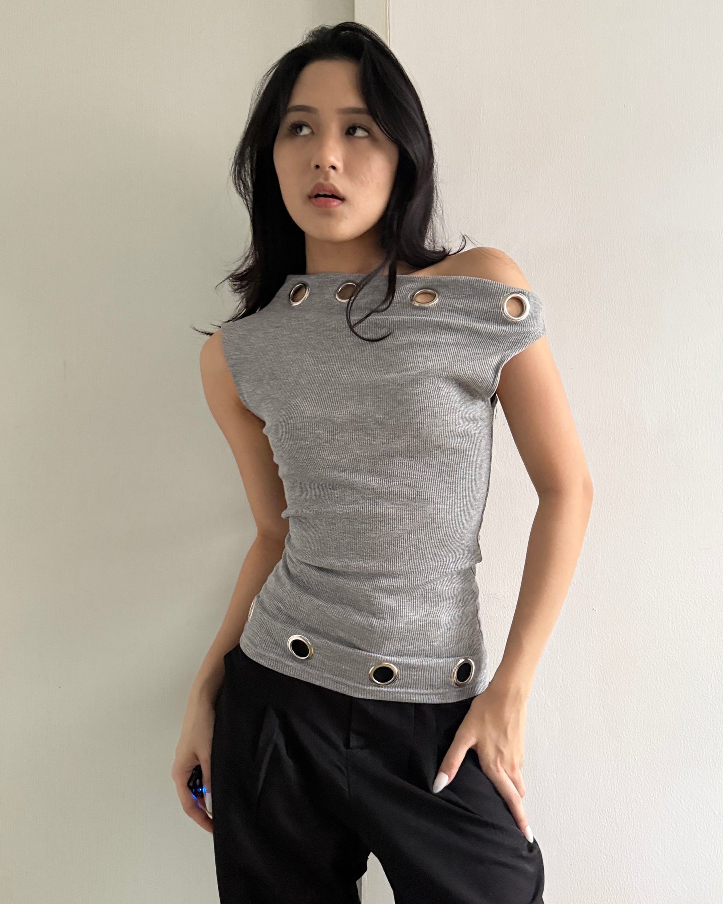 BULLET CURVE TOP - GREY