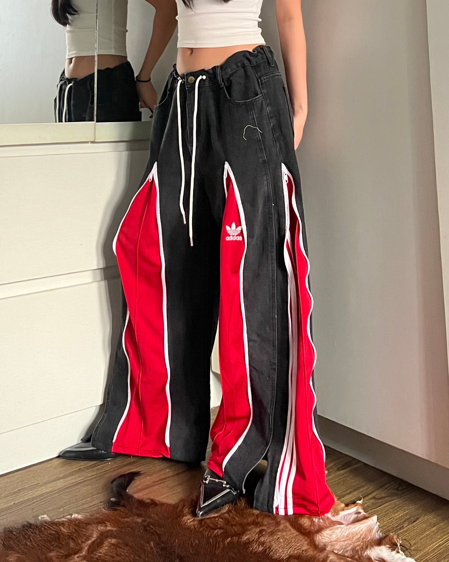 [BIG SIZE] Zipper Pants 097