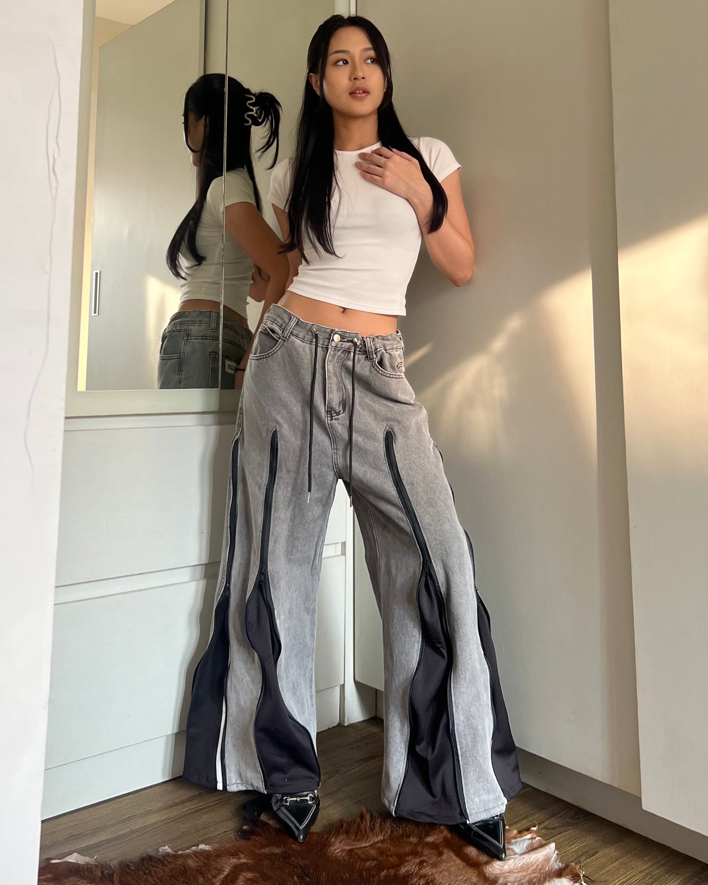 [BIG SIZE] Zipper Pants 0101