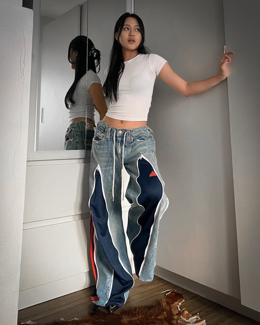 [BIG SIZE] Zipper Pants 093