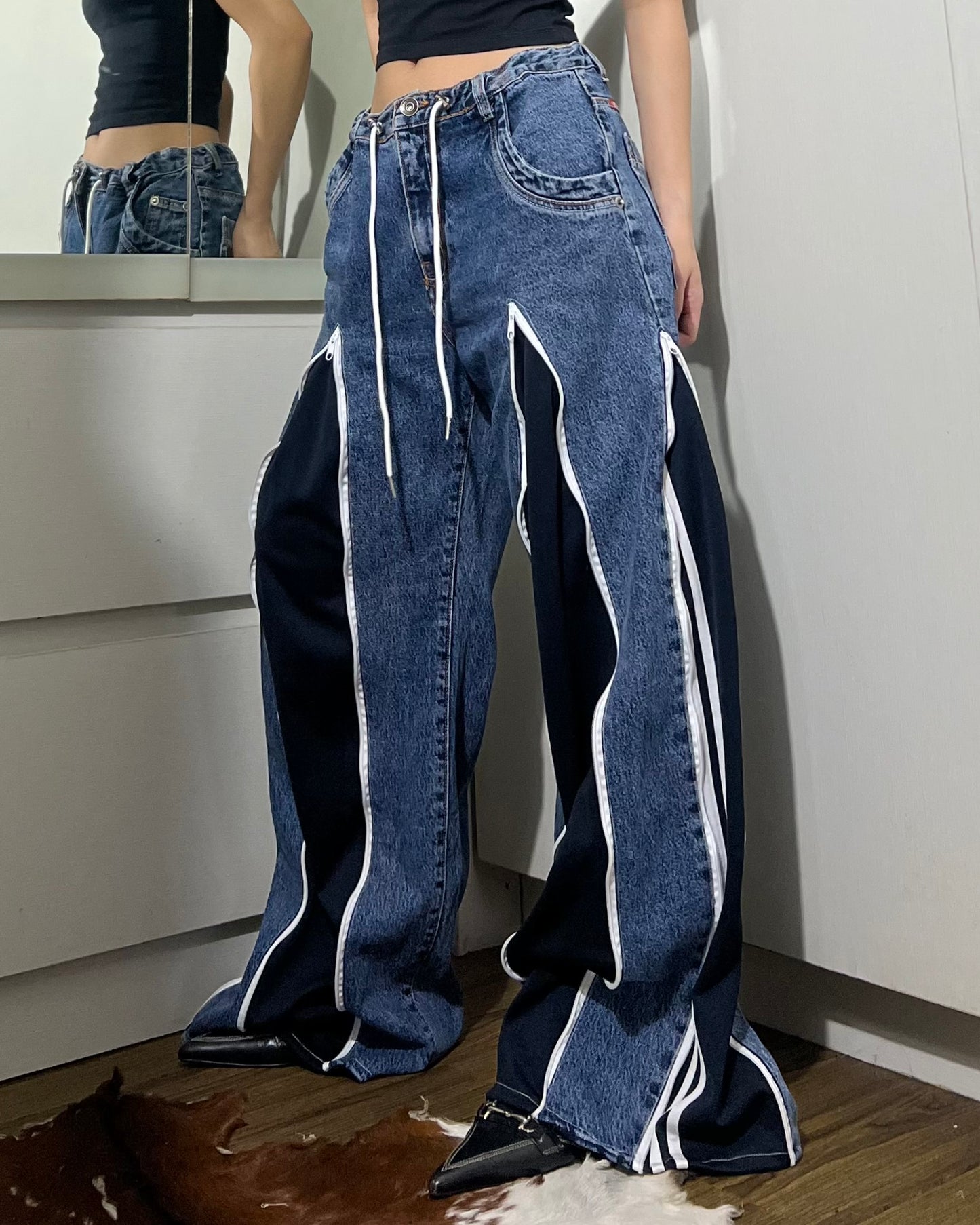 [BIG SIZE] Zipper Pants 0129