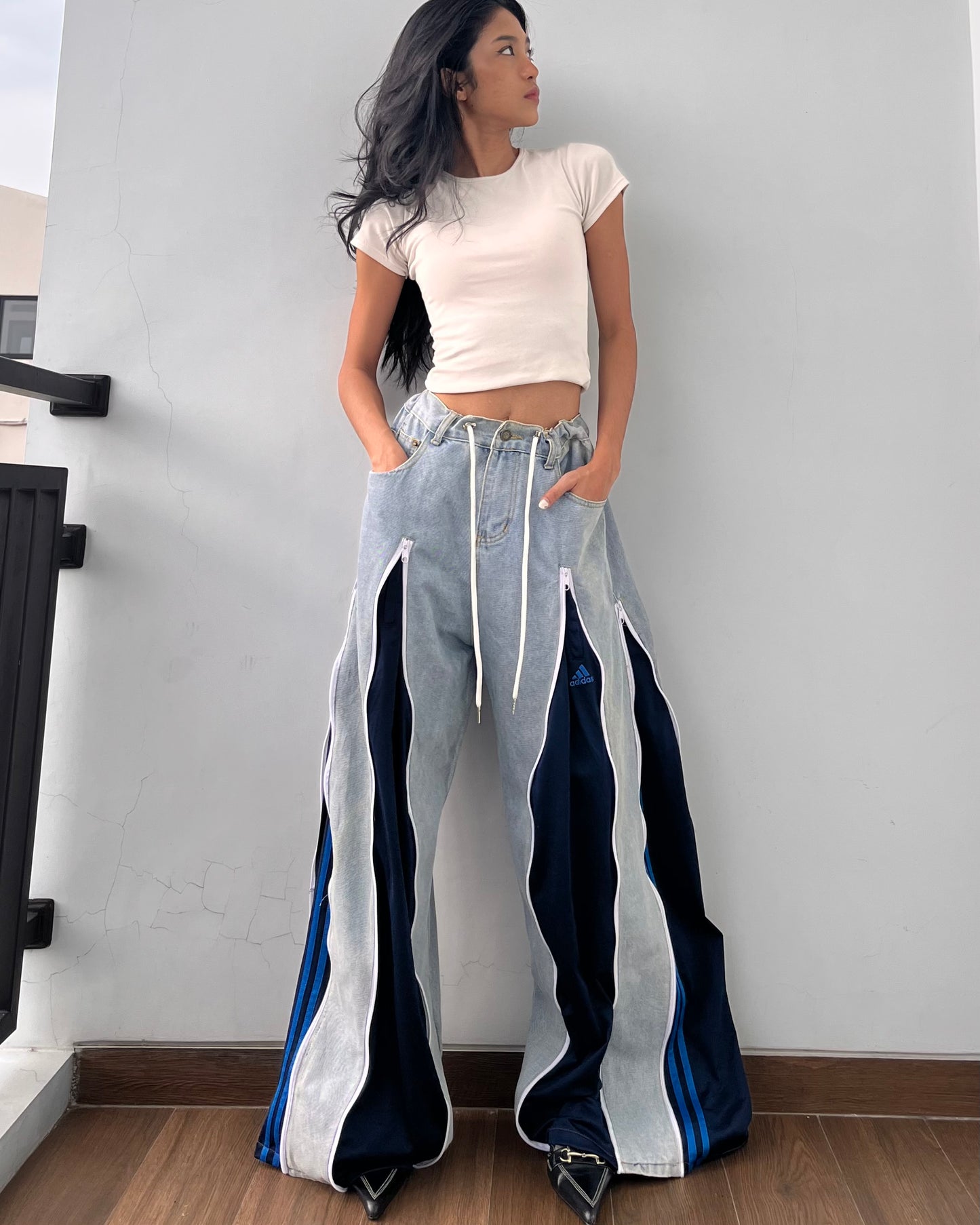 [BIG SIZE] Zipper Pants 021