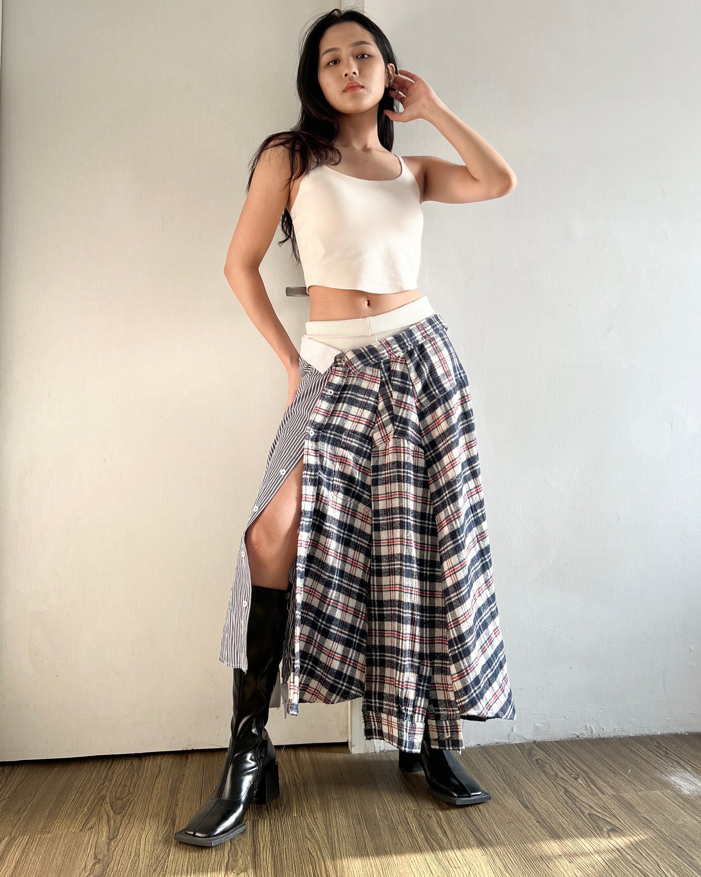 Button-up Maxi Skirt 032