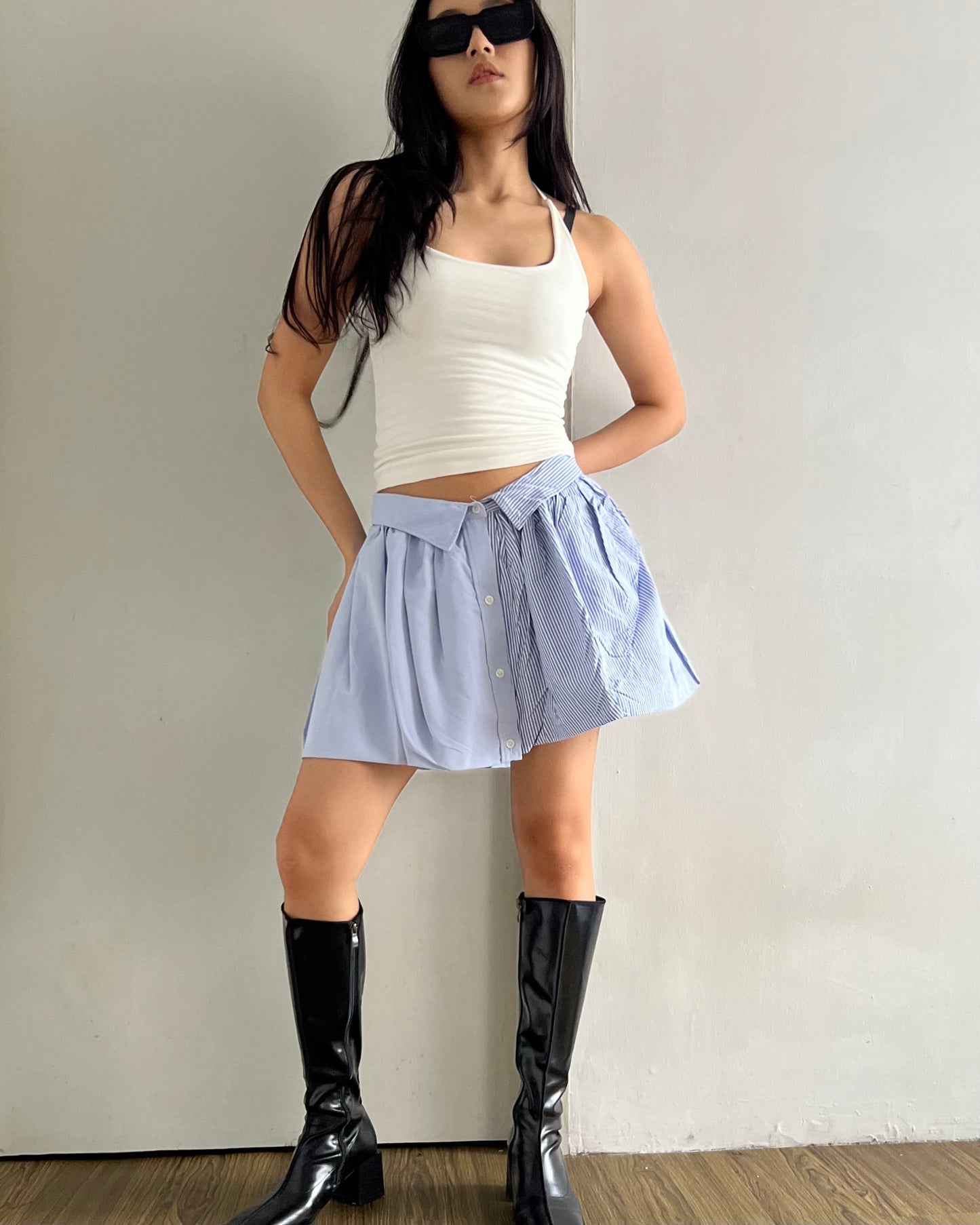 Button-up Balloon Skirt 013