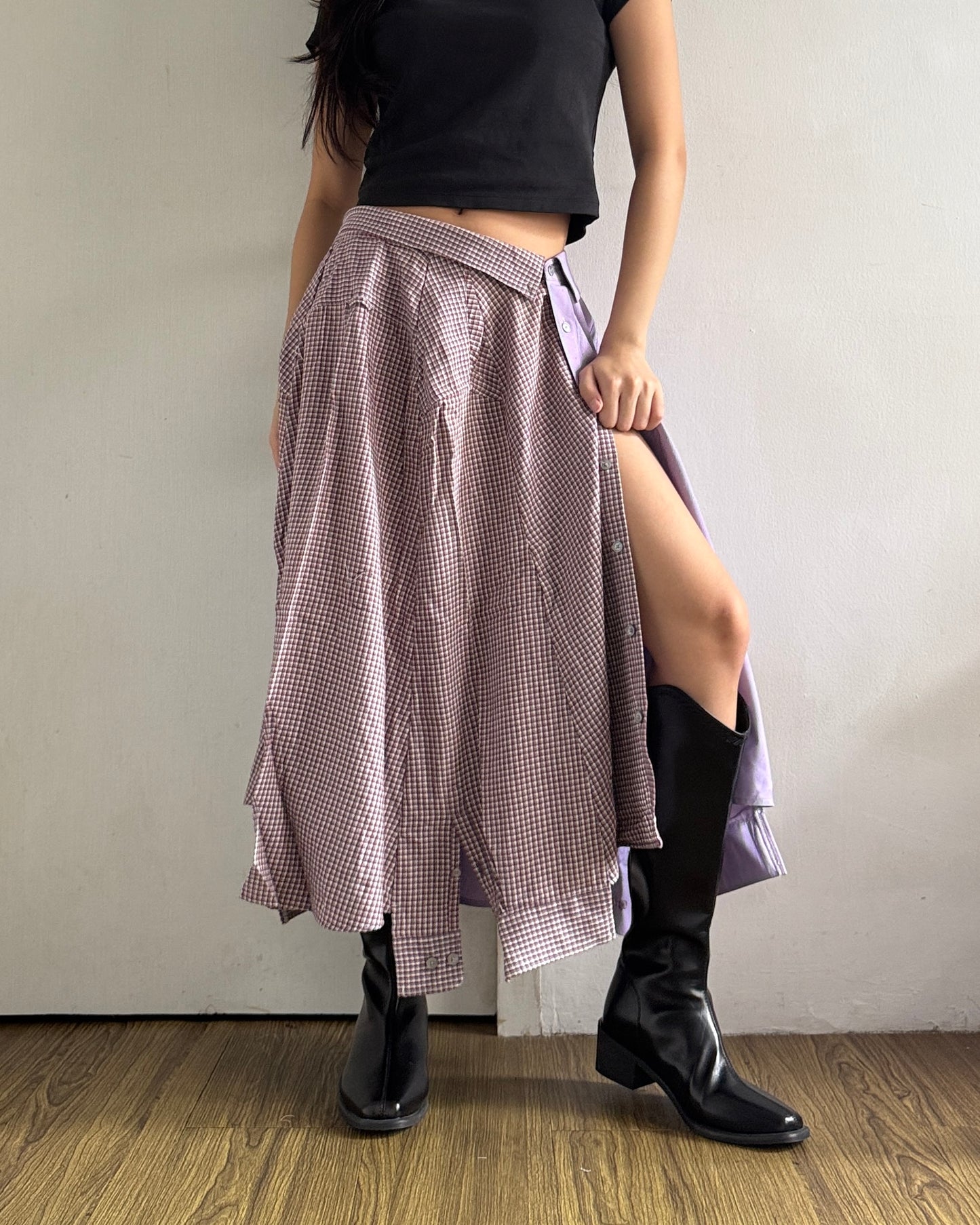 Button-up Maxi Skirt 064
