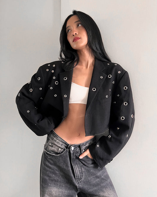 Eyelet Blazer 007