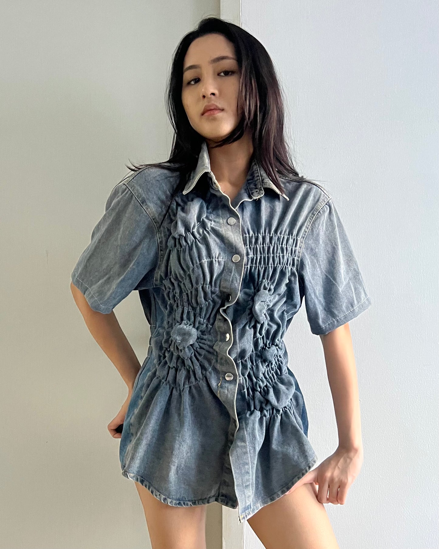 Ruched Shirt 005