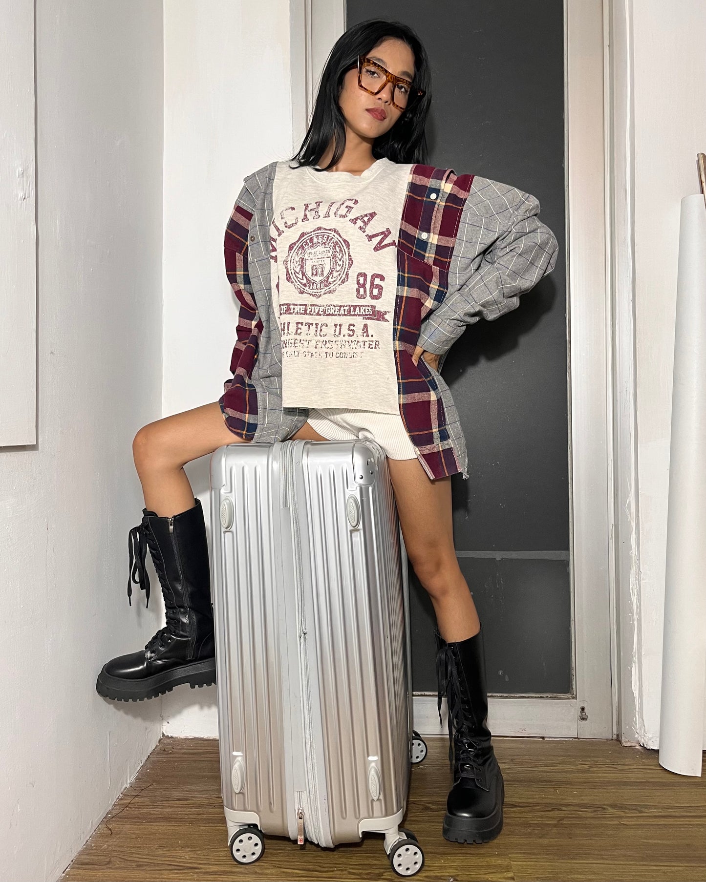 Deconstructed Flannel Shirt 0012
