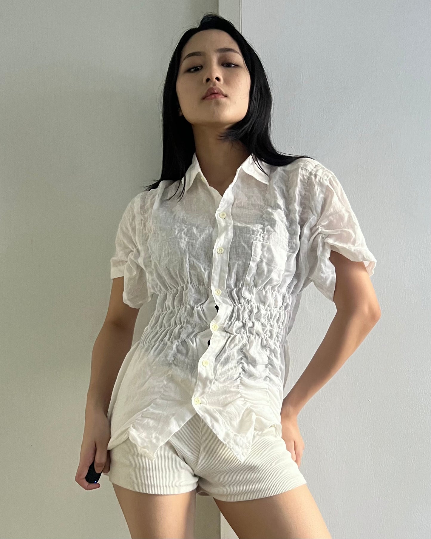 Ruched Shirt 014