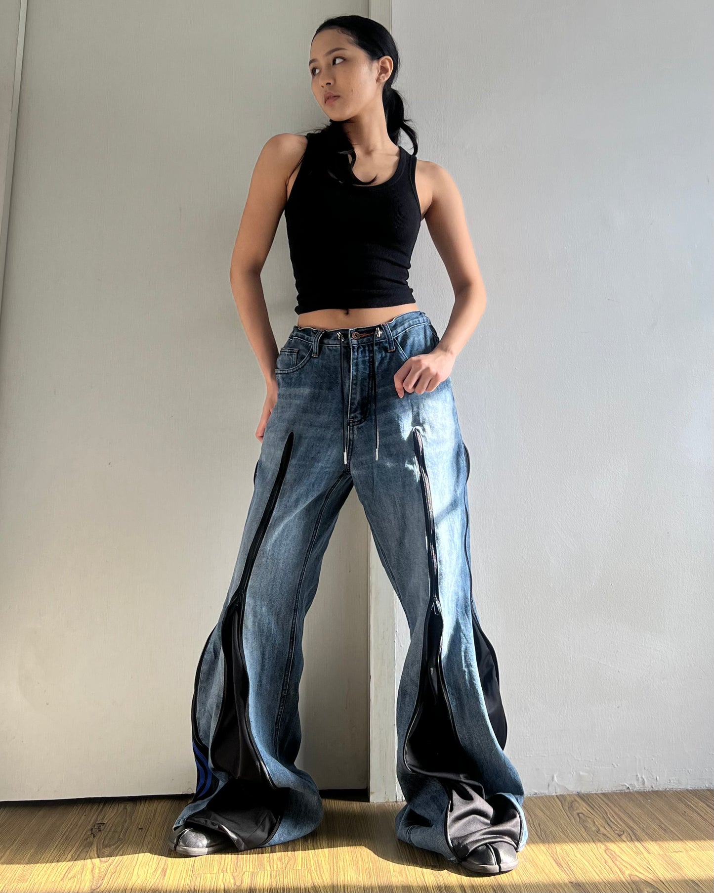 [BIG SIZE] Zipper Pants 0204