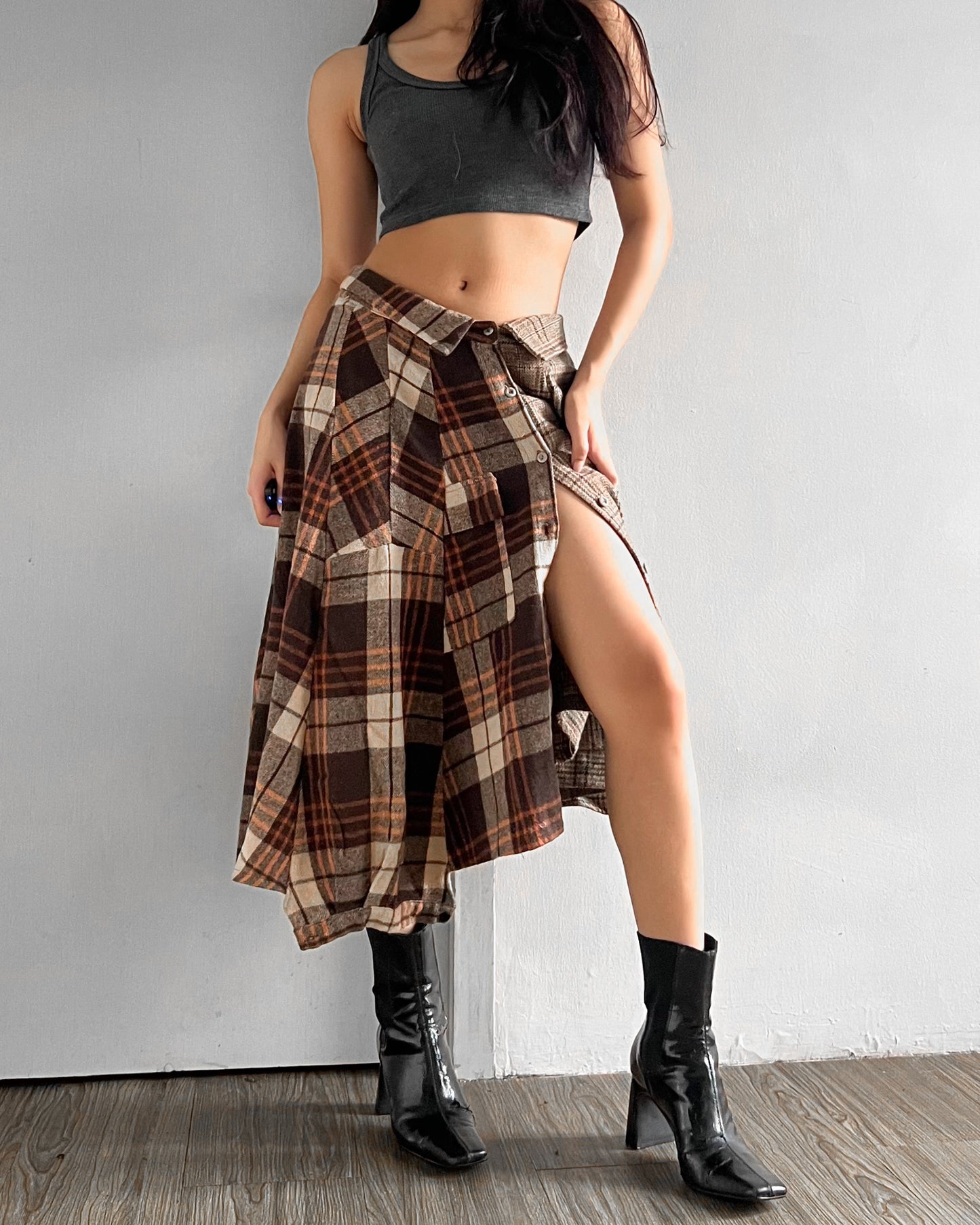 Button-up Maxi Skirt 038