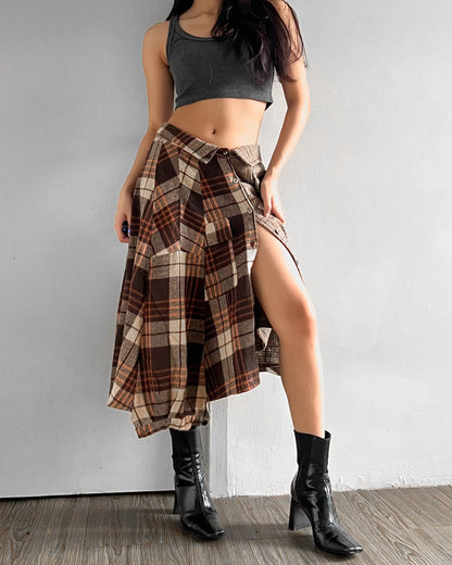 Button-up Maxi Skirt 038