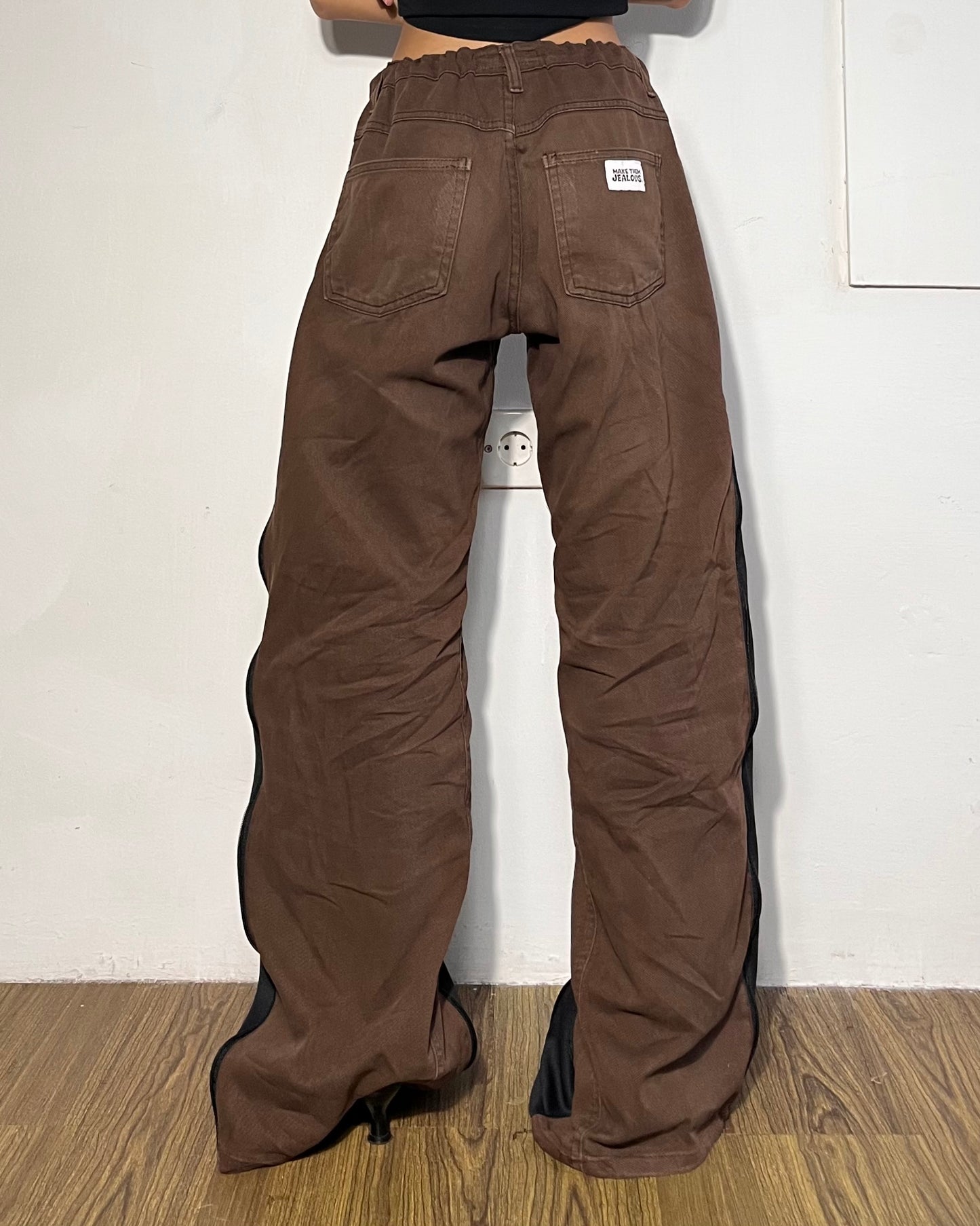 [BIG SIZE] Zipper Pants 037