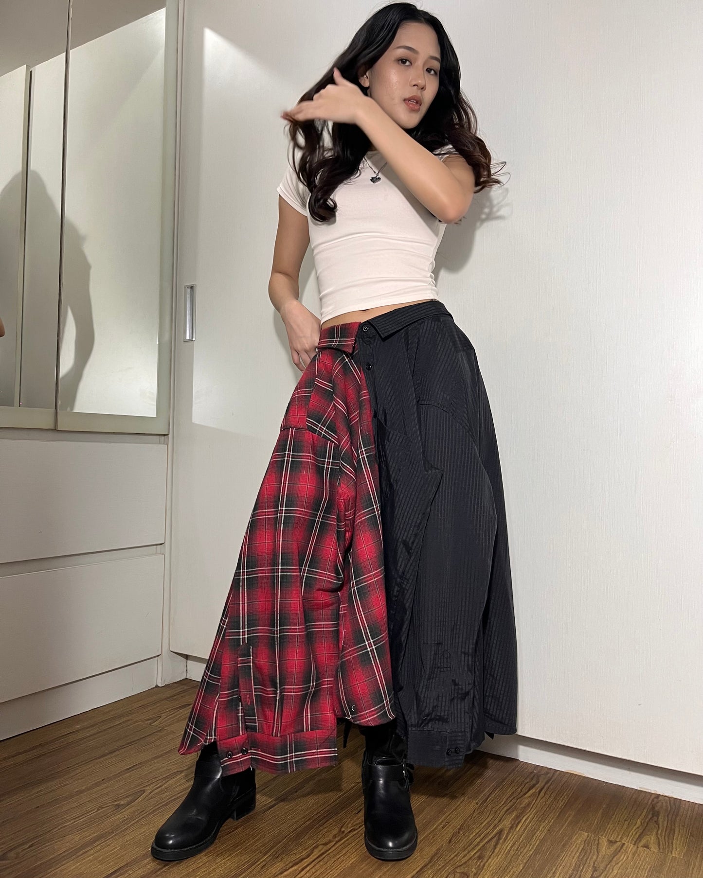 Button-up Maxi Skirt 003