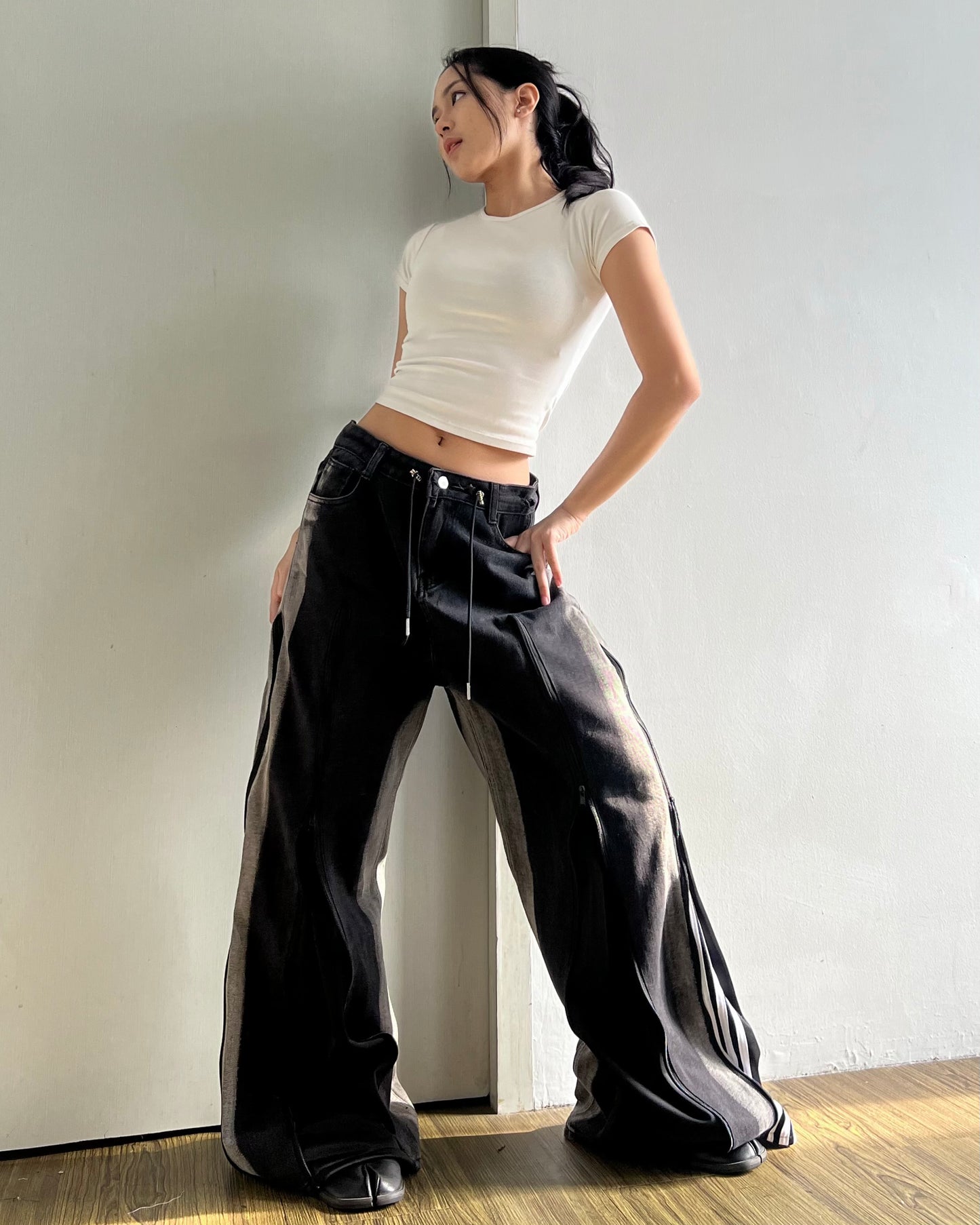 [BIG SIZE] Zipper Pants 0178