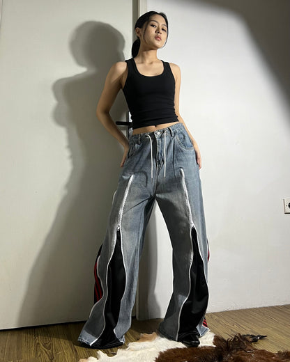 [BIG SIZE] Zipper Pants 0165