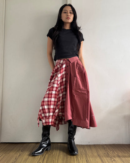 Button-up Maxi Skirt 062