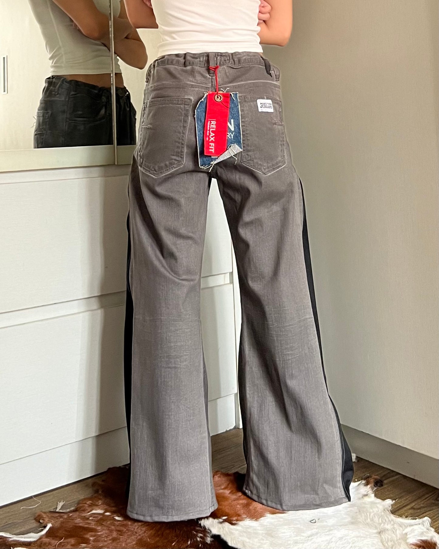 [BIG SIZE] Zipper Pants 049