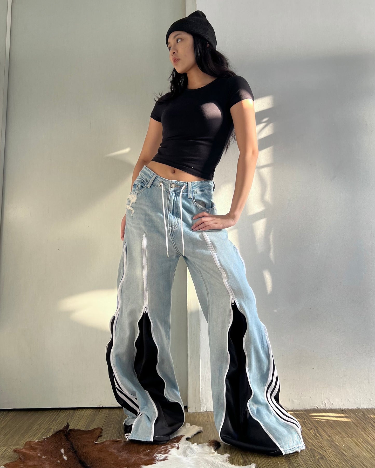 [BIG SIZE] Zipper Pants 0148