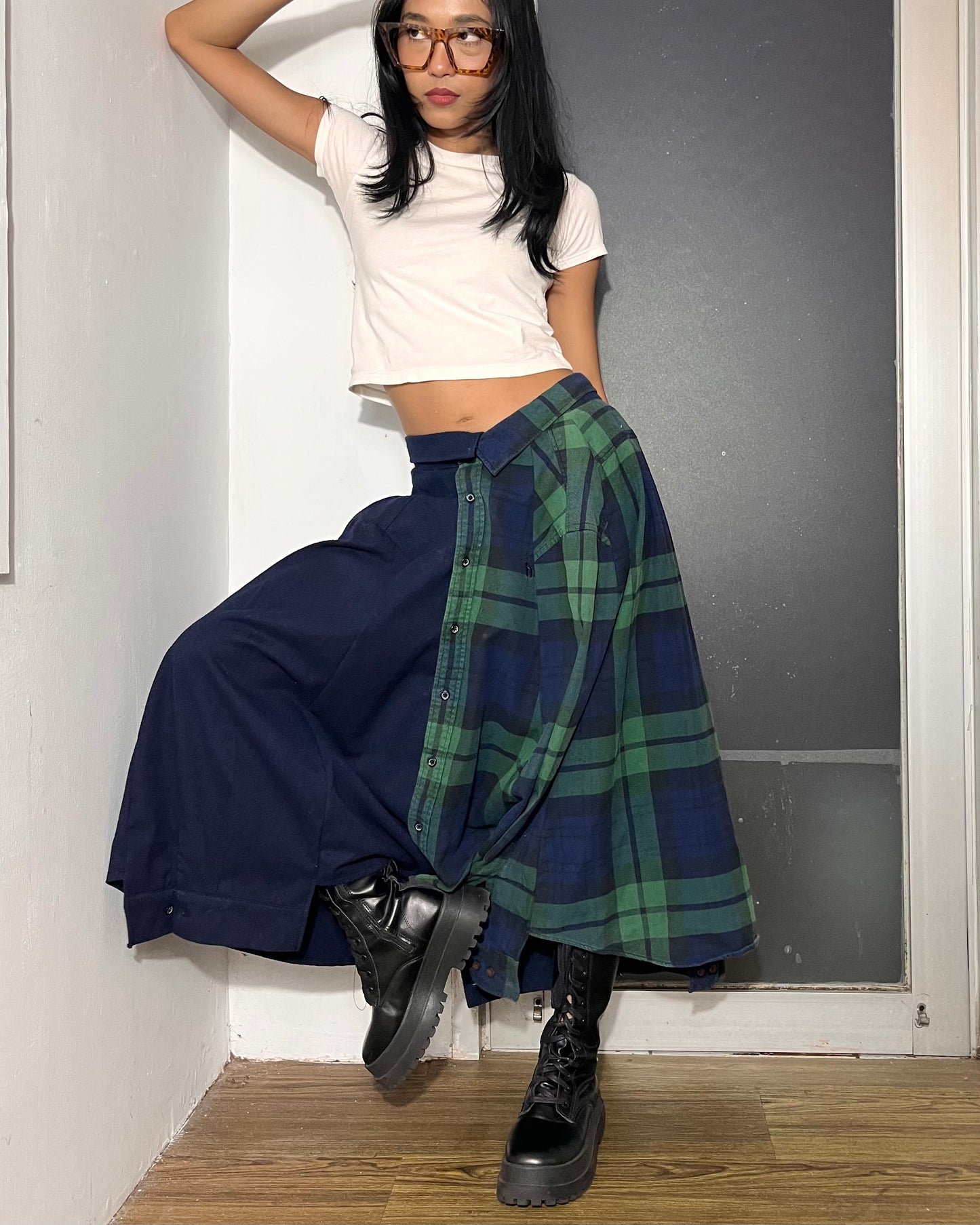 Button-up Maxi Skirt 004