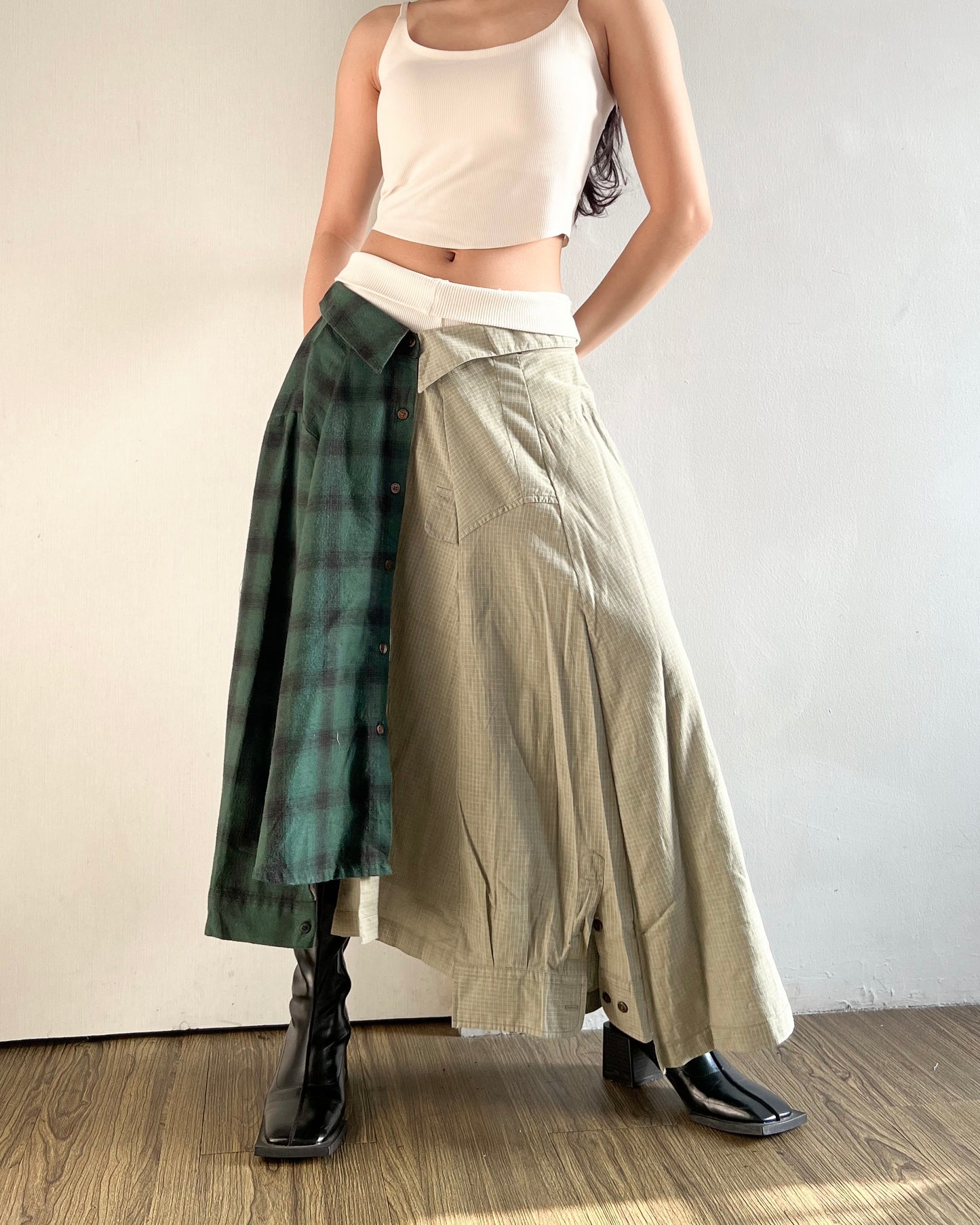 Button-up Maxi Skirt 033