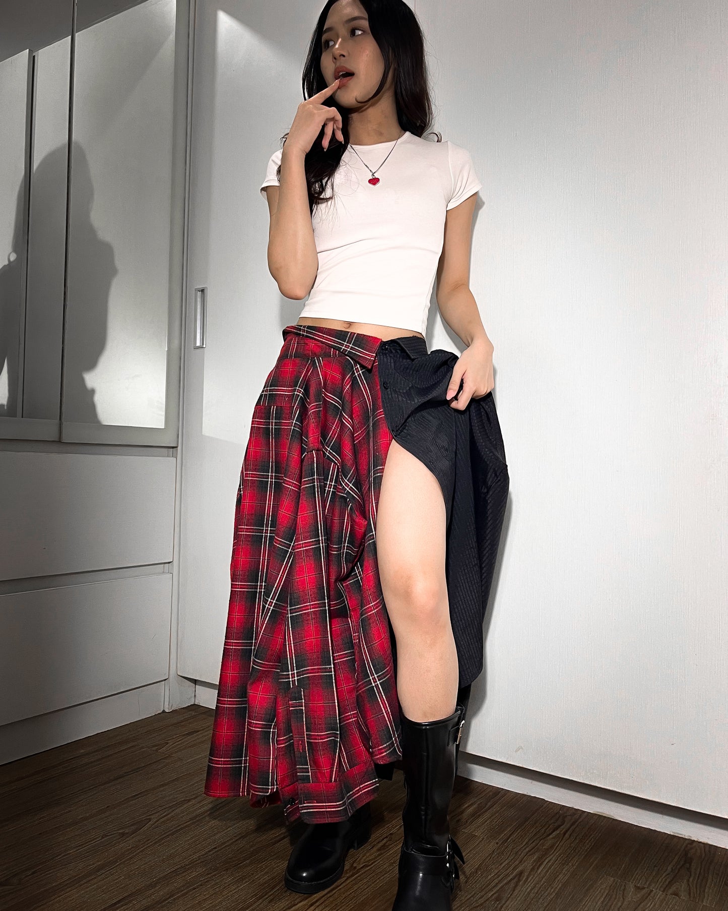 Button-up Maxi Skirt 003