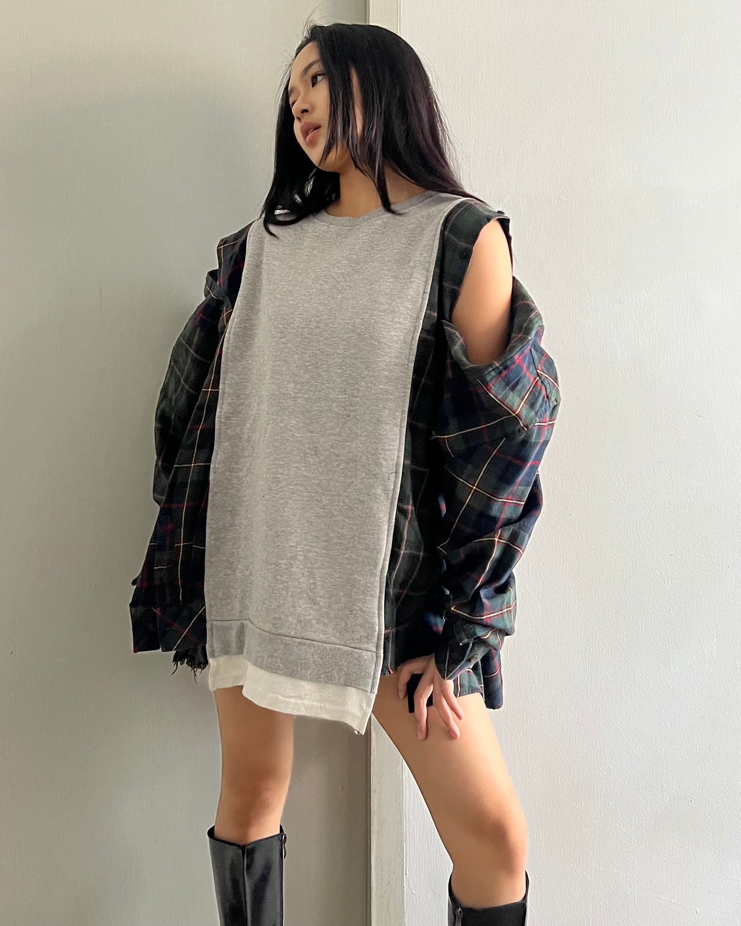 Flannel Sweater 056