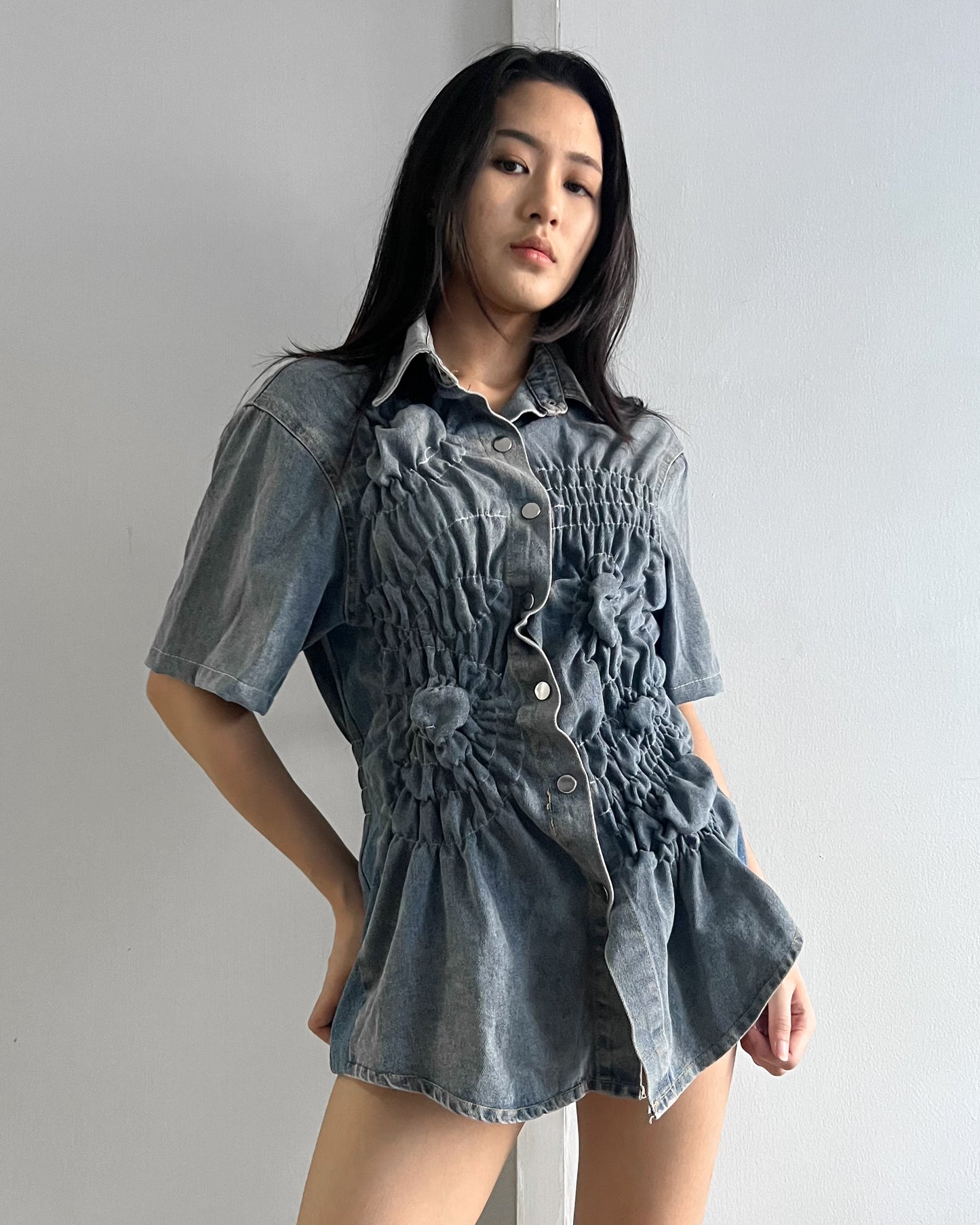 Ruched Shirt 005