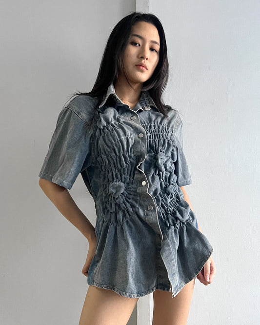 Ruched Shirt 005