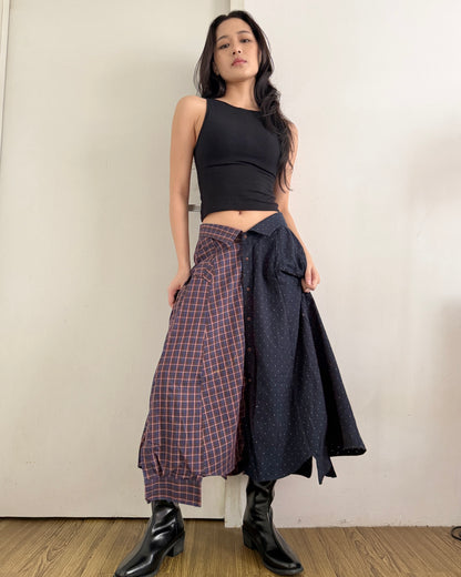 Button-up Maxi Skirt 074