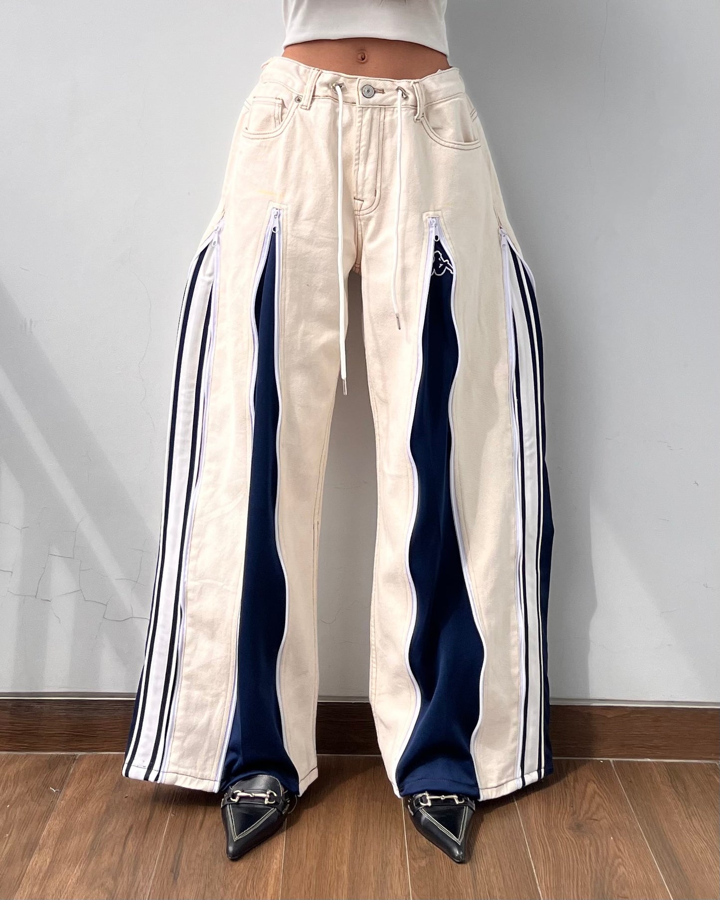 [BIG SIZE] Zipper Pants 017