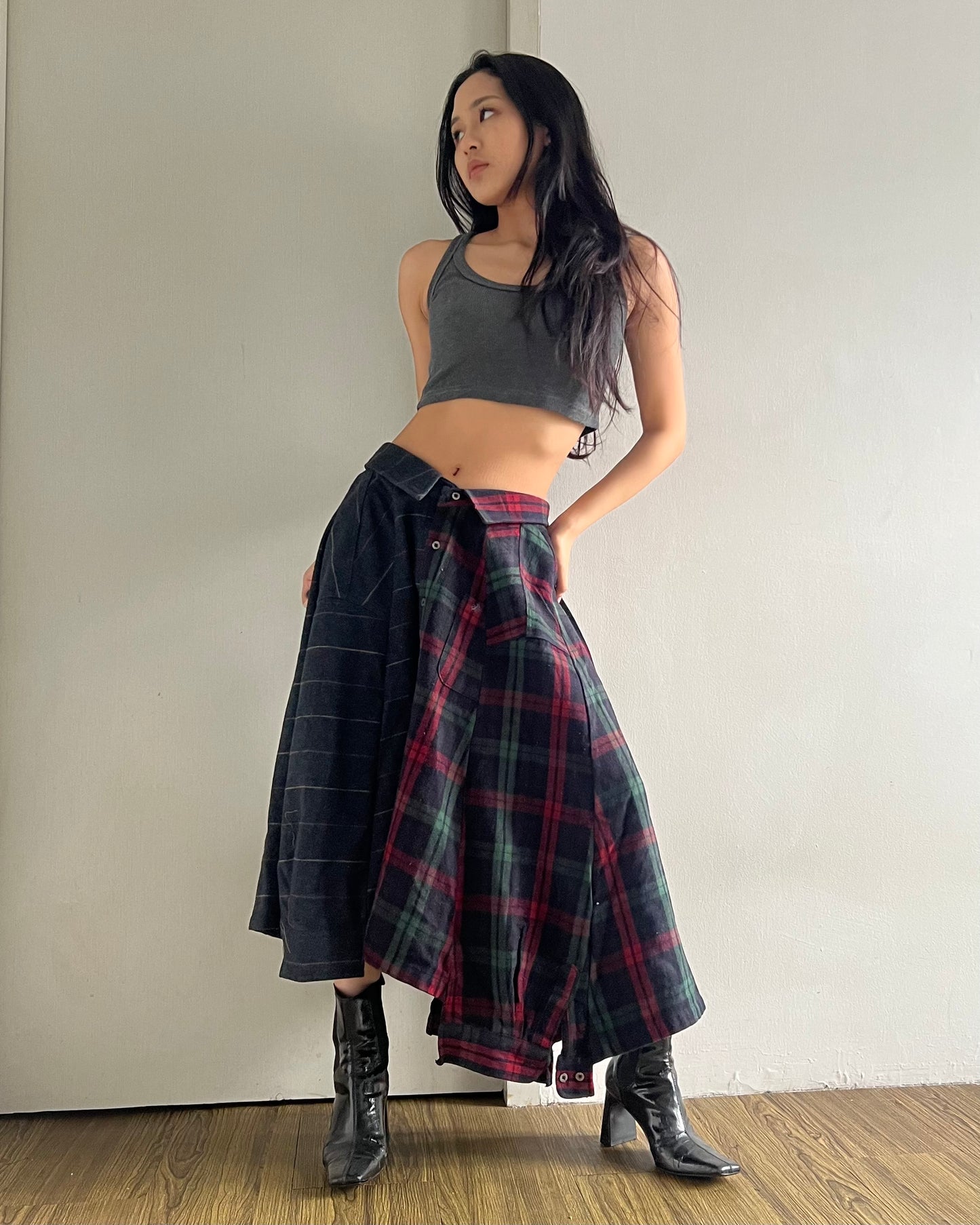 Button-up Maxi Skirt 034