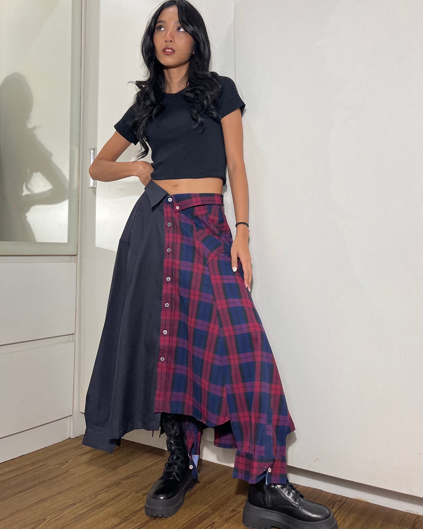 Button-up Maxi Skirt 012