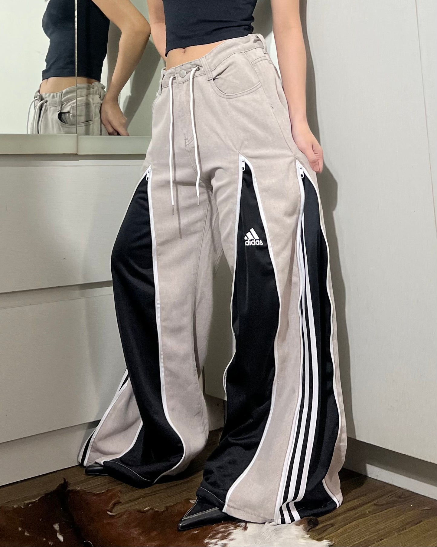 [BIG SIZE] Zipper Pants 0135