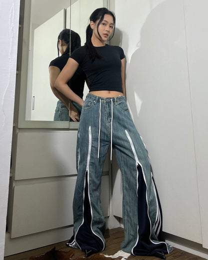 [BIG SIZE] Zipper Pants 0125