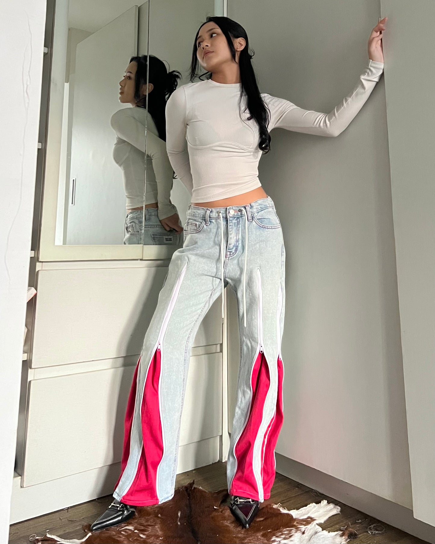 Zipper Pants 065