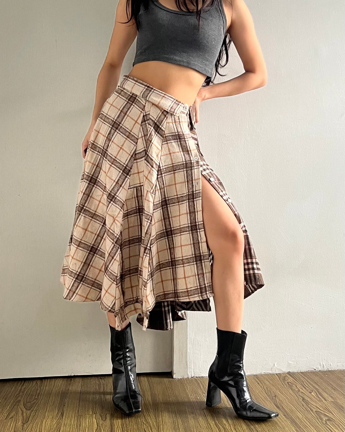 Button-Up Maxi Skirt 035