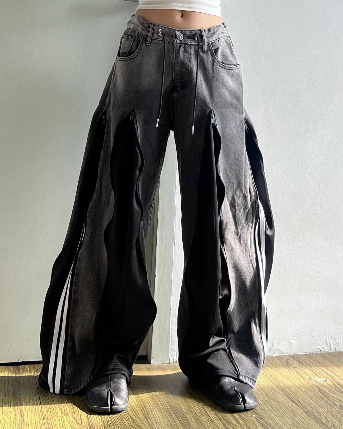 [BIG SIZE] Zipper Pants 0182