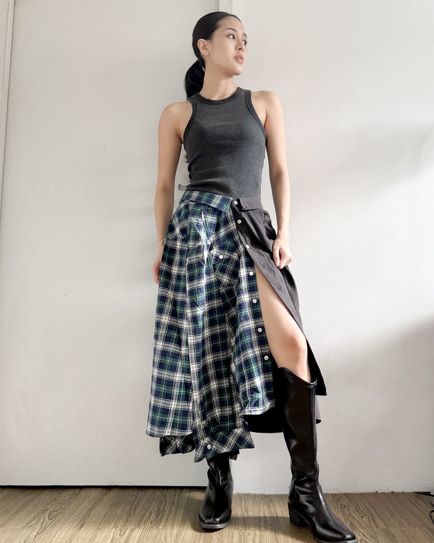 Button-up Maxi Skirt 085