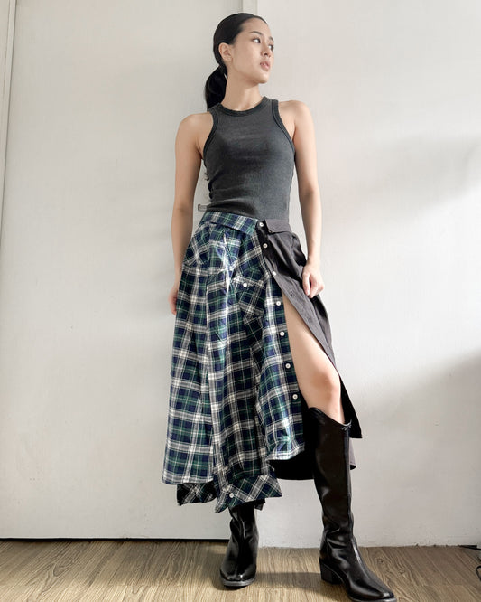 Button-up Maxi Skirt 085