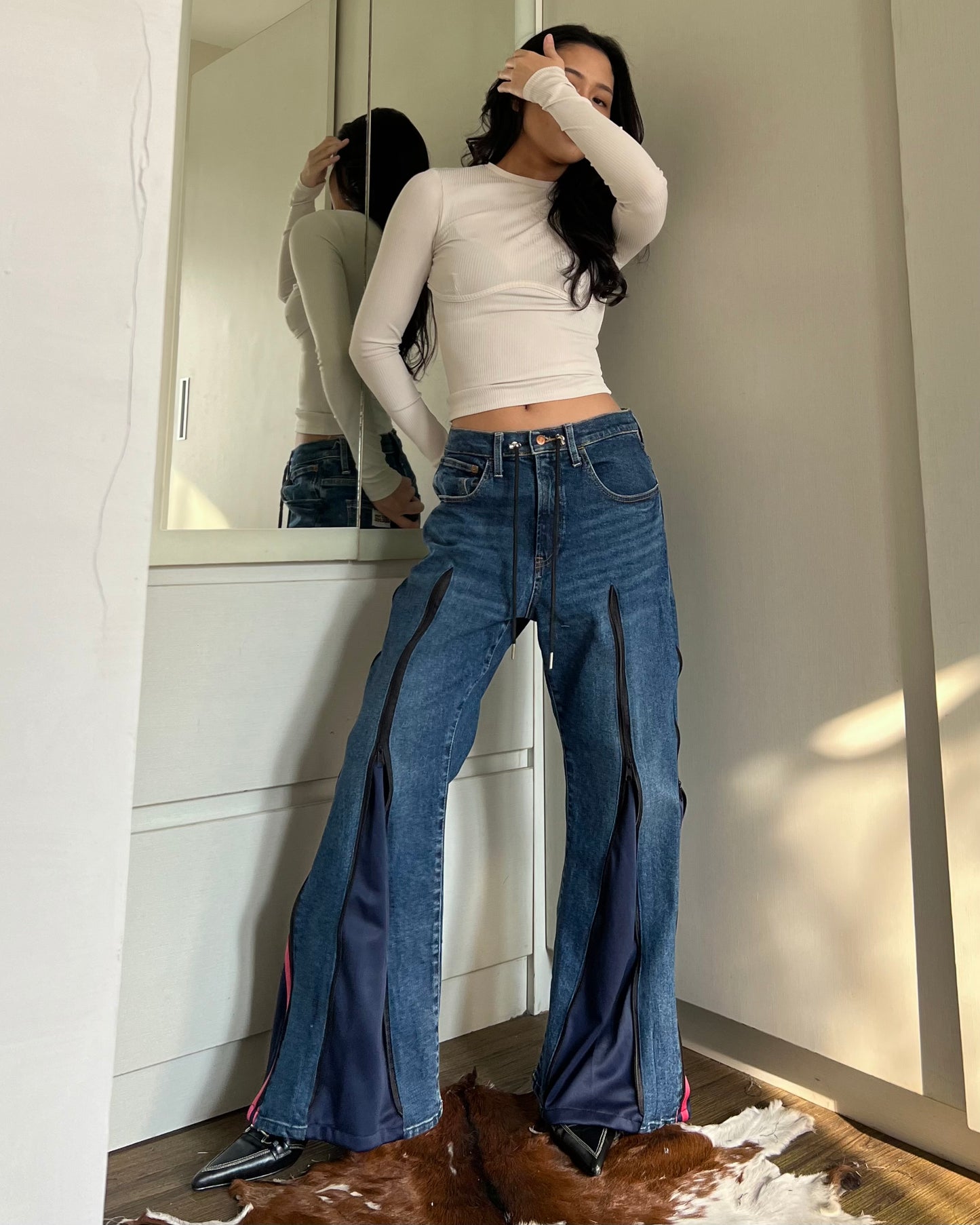 Zipper Pants 078