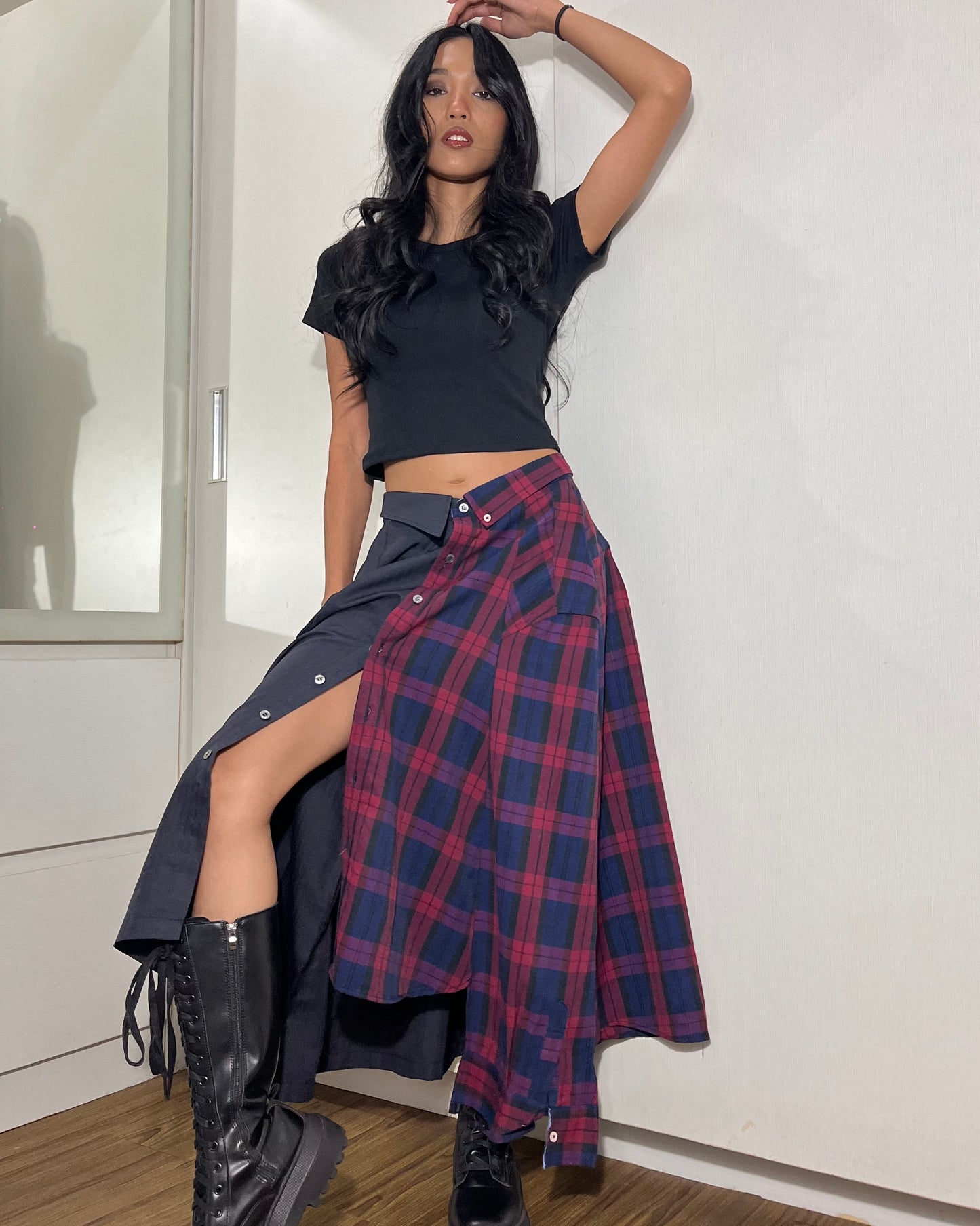 Button-up Maxi Skirt 012