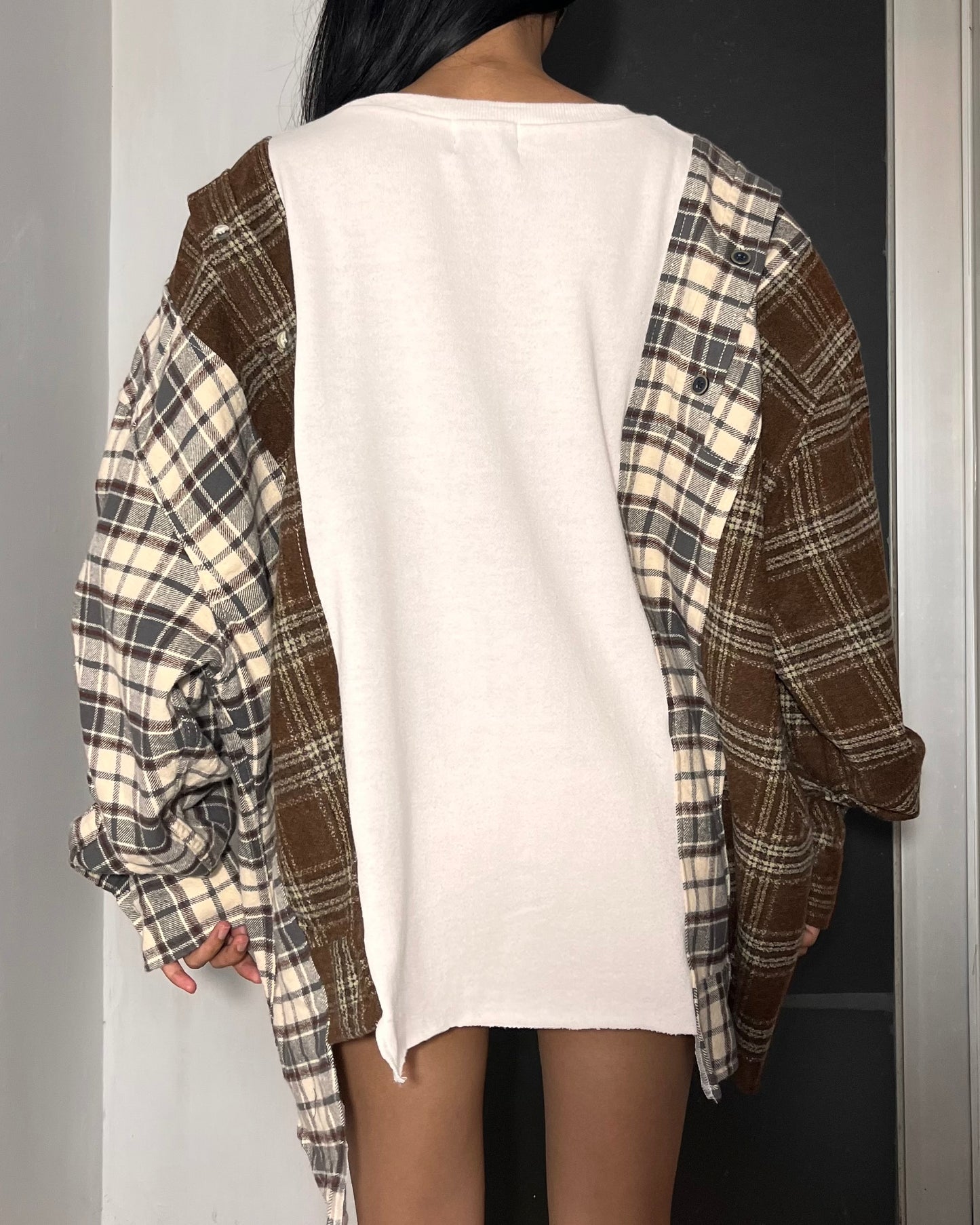 Deconstructed Flannel Shirt 009