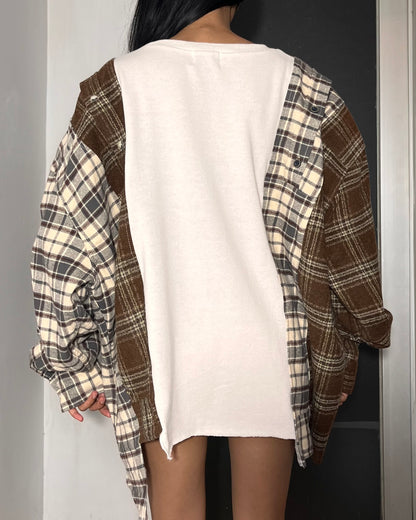 Deconstructed Flannel Shirt 009