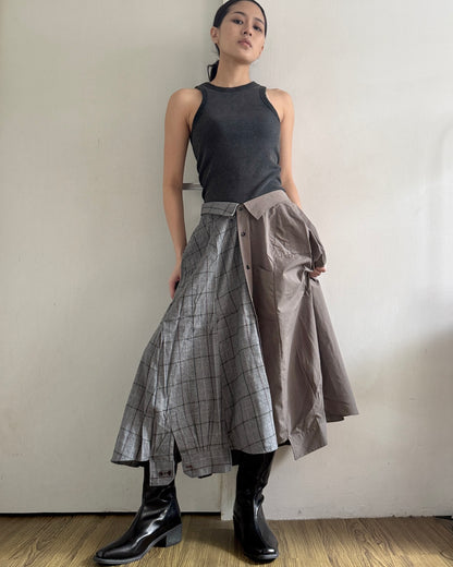 Button-up Maxi Skirt 077