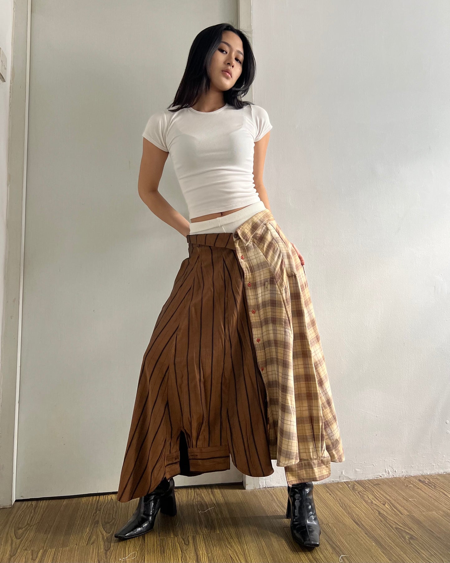 Button-up Maxi Skirt 020