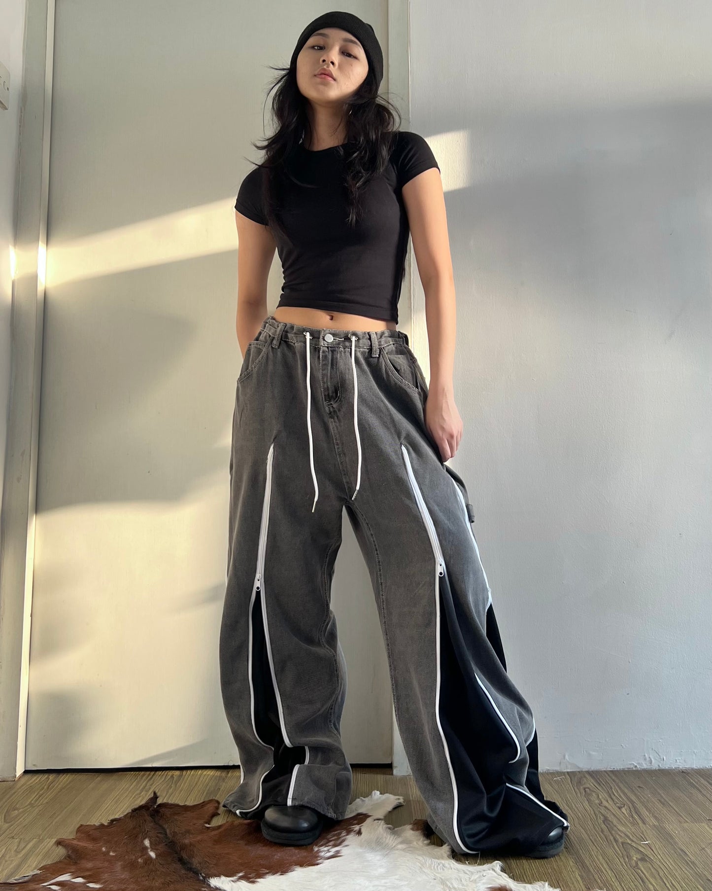 [BIG SIZE] Zipper Pants 0142
