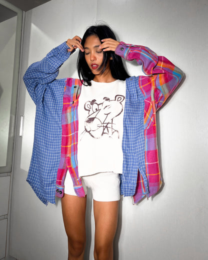 Deconstructed Flannel Shirt 007